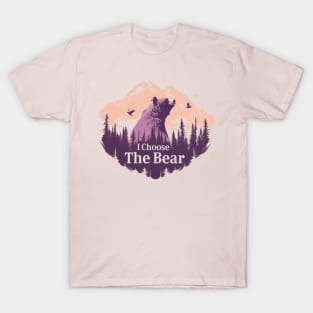 Trending I Choose the Bear Womens Rights Feminist Man Vs Bear T-Shirt